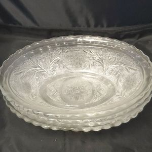 Vintage Anchor Hocking sandwich daisy